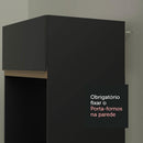 Cozinha Completa Madesa Reims 260007 com Armário e Balcão - Preto - Gaamerr maniia 