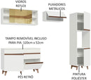 Cozinha Completa Madesa Reims Xa250003 com Armário e Balcão - Branco - Gaamerr maniia 