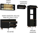 Cozinha Completa Madesa Reims Xc260001 com Armário, Balcão e Tampo - Preto - Gaamerr maniia 