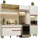 Cozinha Completa Madesa Reims Xa250003 com Armário e Balcão - Branco - Gaamerr maniia 