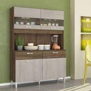 Armario Kit De Cozinha Elisa 6 Pts 1,20m Terraro/ Nat - M. Arapongas - Gaamerr maniia 