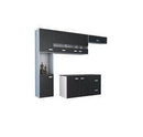 Cozinha Compacta Julia 4 Peças 8 Portas 2 Gavetas Poquema - Preto - Gaamerr maniia 