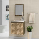 Gabinete Armário para Banheiro com Pia Siena Madeira 3D - ofertasbacanassss