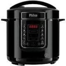 Panela de Pressão Elétrica Philco PPP01P 6 Litros Digital Inox Preta - ofertasbacanassss